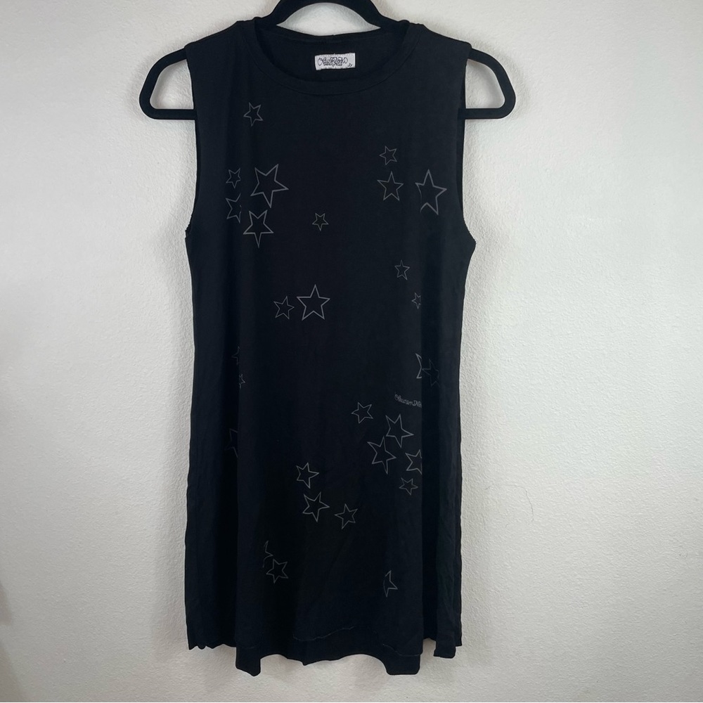 Lauren Moshi Black STAR Print Sleeveless Tank